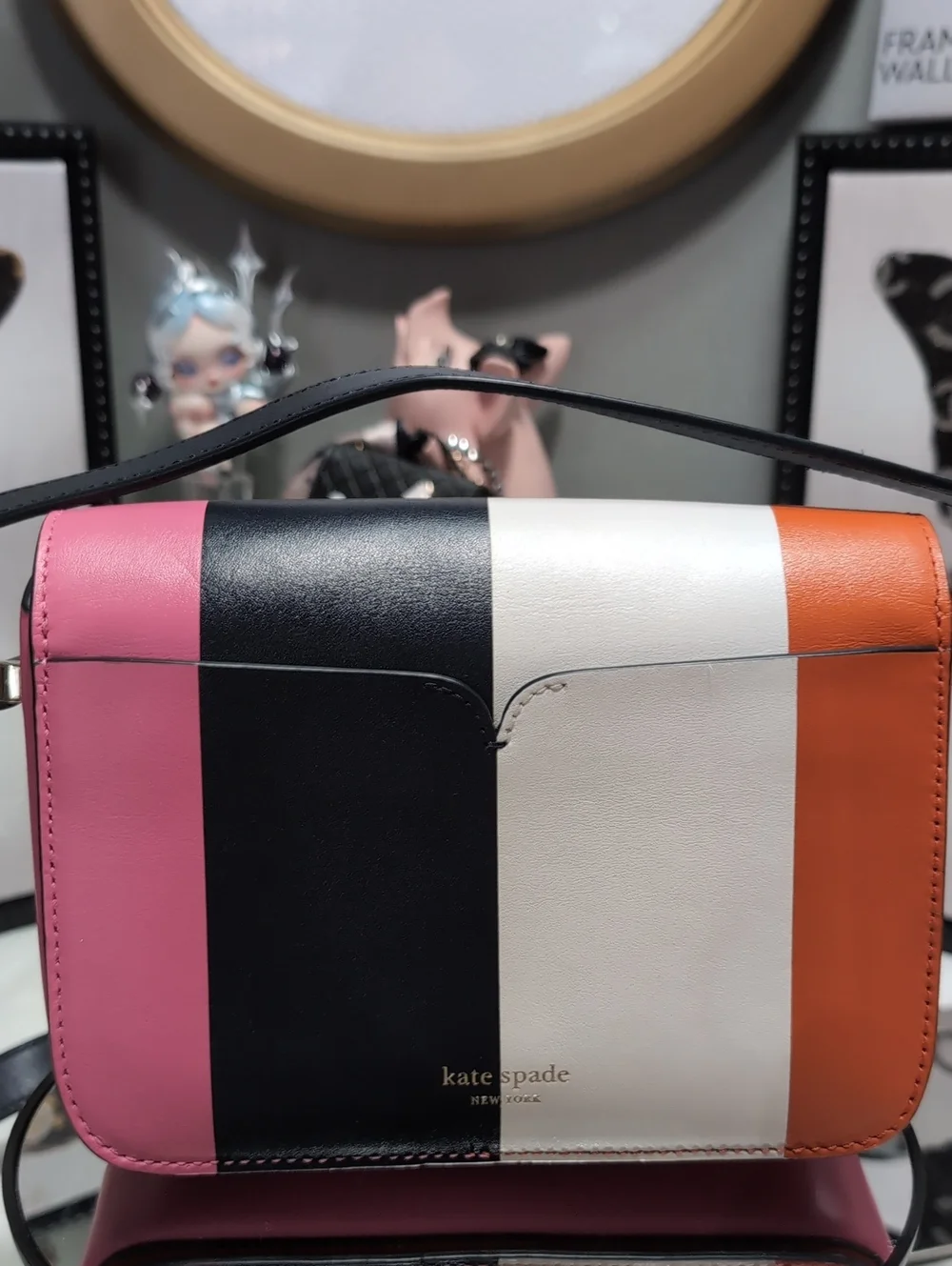 Kate Spade Nicola Small Flap Mod Dot Leather Shoulder Bag Multi Colored Leather